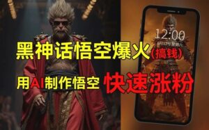 黑神话悟空爆火,已有人利用这波热点变现几十万-秀新品副业项目网