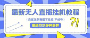 最新无人直播挂机教程，可自用可收徒，收益无上限，一天啥都不干光靠收徒变现5000-秀新品副业项目网