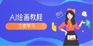 AI绘画教程：从MJ到SD，九周精通AI绘画，MJ基础至SD模型训练全方位教学-秀新品副业项目网